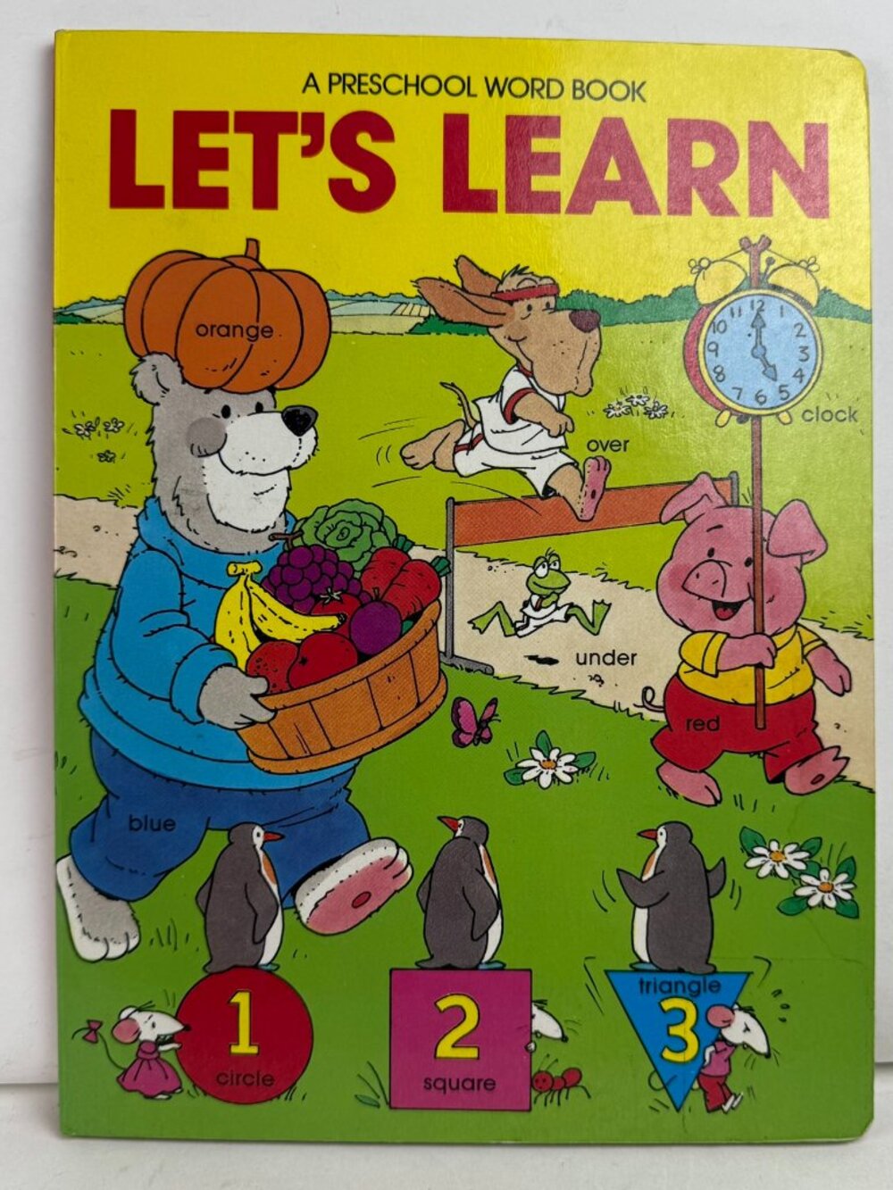 Vintage 1987 Lets Learn Preschool Word Book Victor Frederick Treasure Books HC